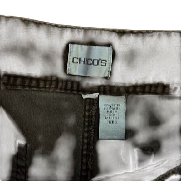 Chico’s chocolate brown corduroy pants size 2, Chicos two - Picture 2 of 3